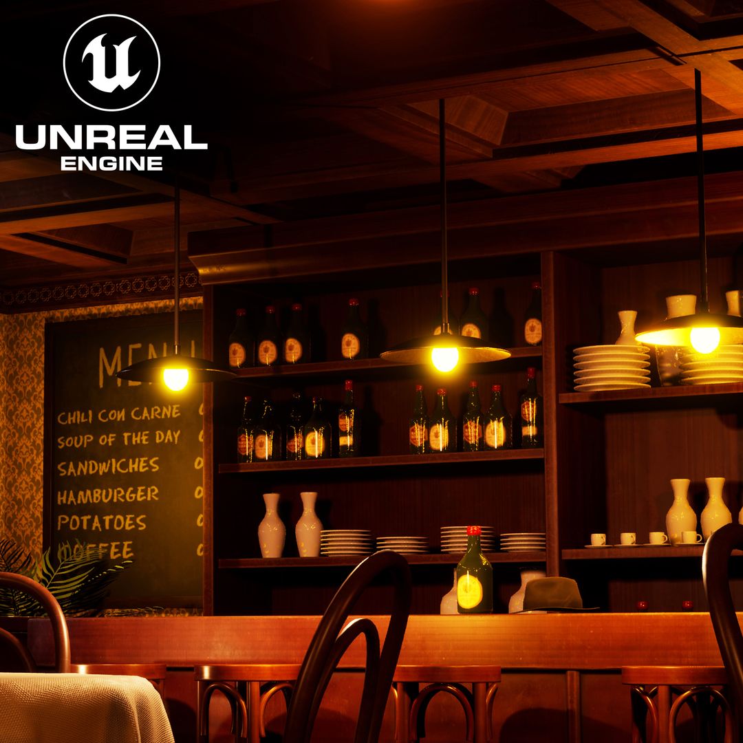 Modular Restaurant Interior Kit || Now on FAB