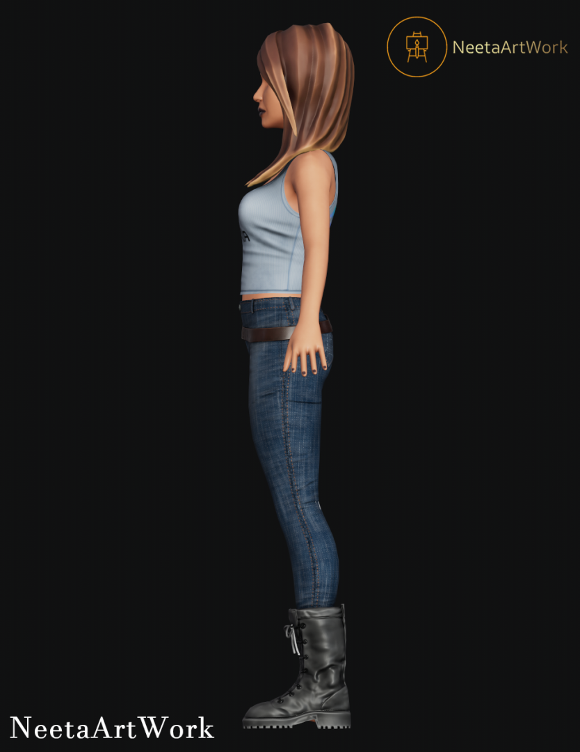 High-Resolution 3D Character Modeling for game