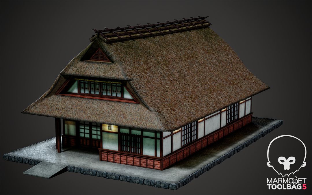 Medieval Japanese House by Dmitry Z.