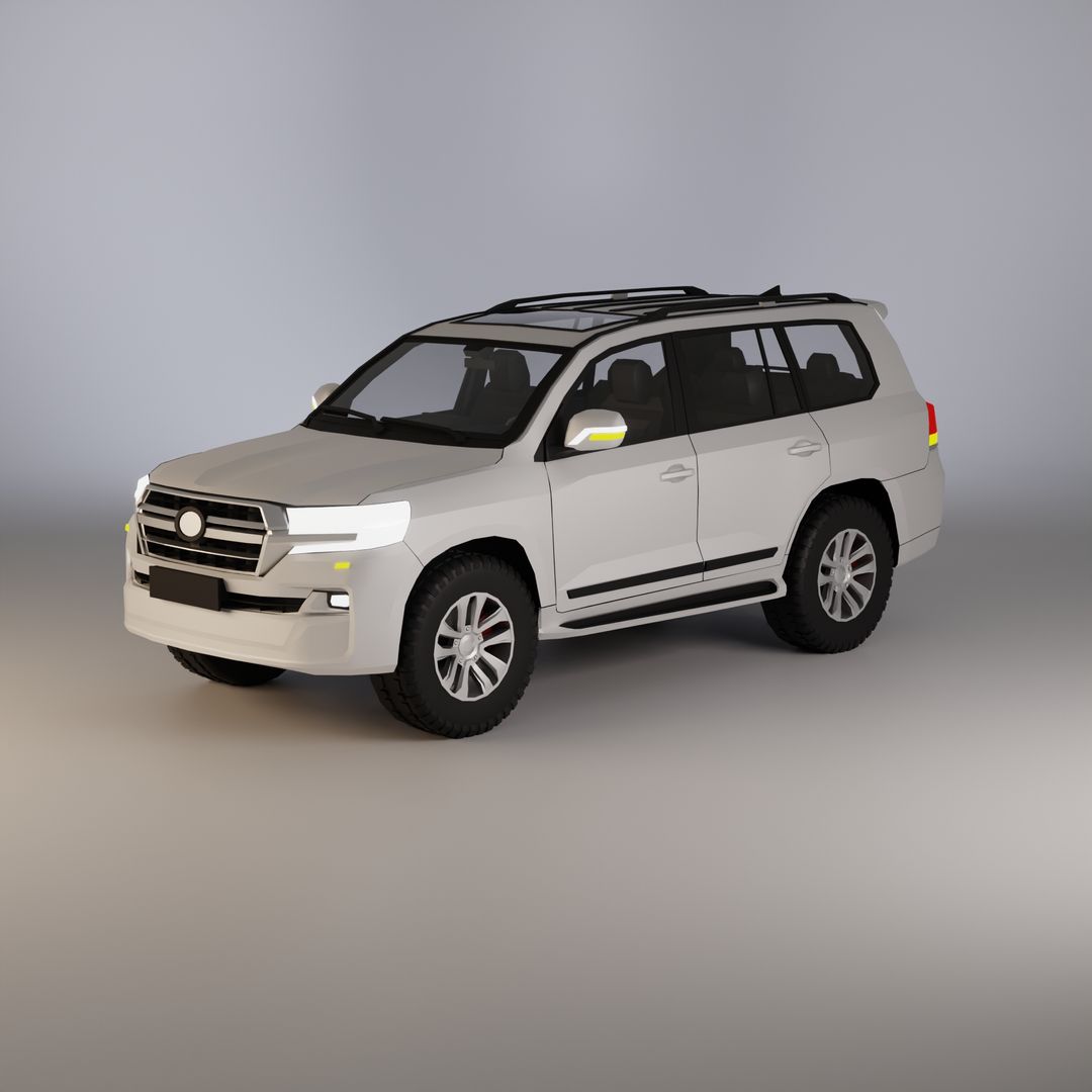 Toyota Land Cruiser – Low Poly | Game Ready by Iman M.