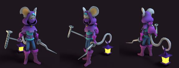 Fantasy Low Poly Character Set