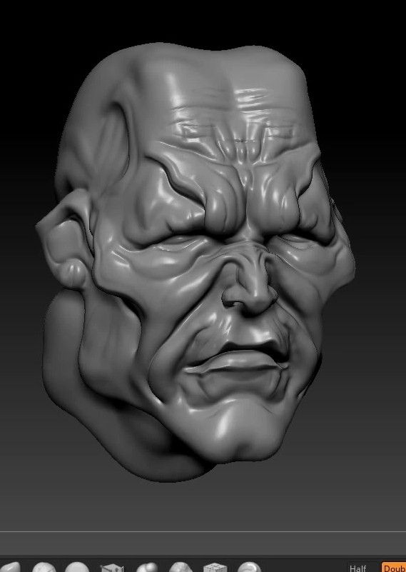 Character sculpting warmup by Rob A.