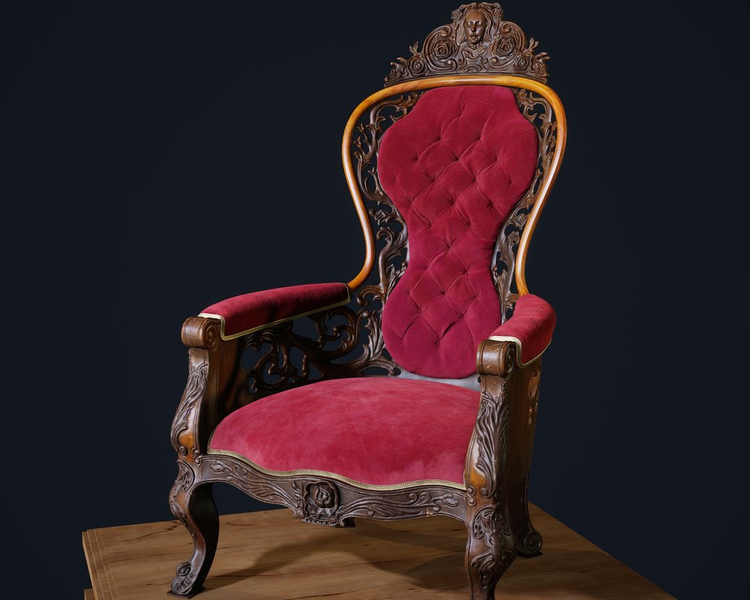 Antique chair - realtime by cristian r.