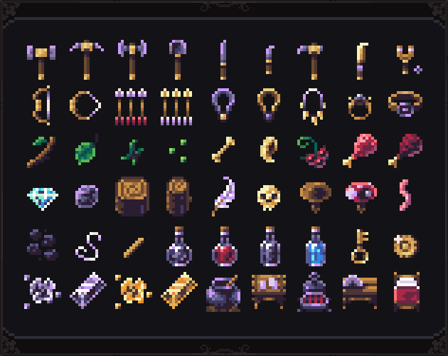 pixel art assets by Michel C.
