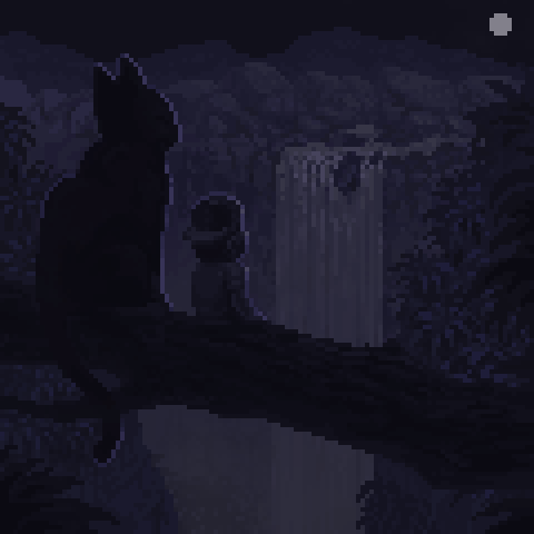 Pixel art illustration