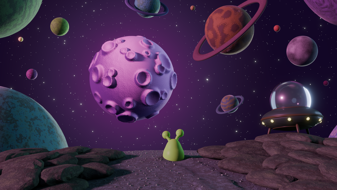 Space Travel to the Moon by Alexandre F.
