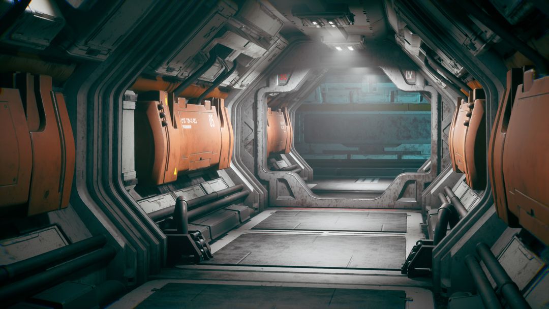 Sci Fi Corridor by Mark W.
