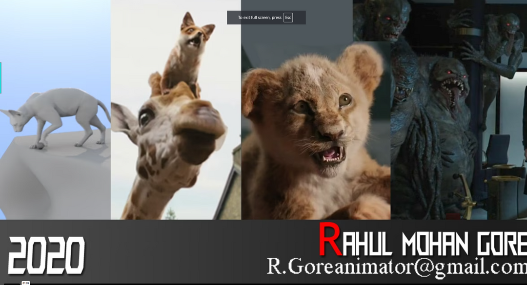 Rahul_gore creature animation reel by Rahul G.