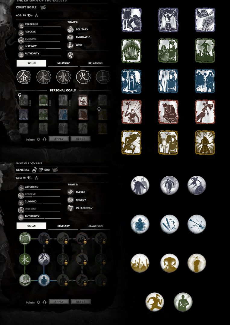 Icon assets for Total War Three Kingdoms