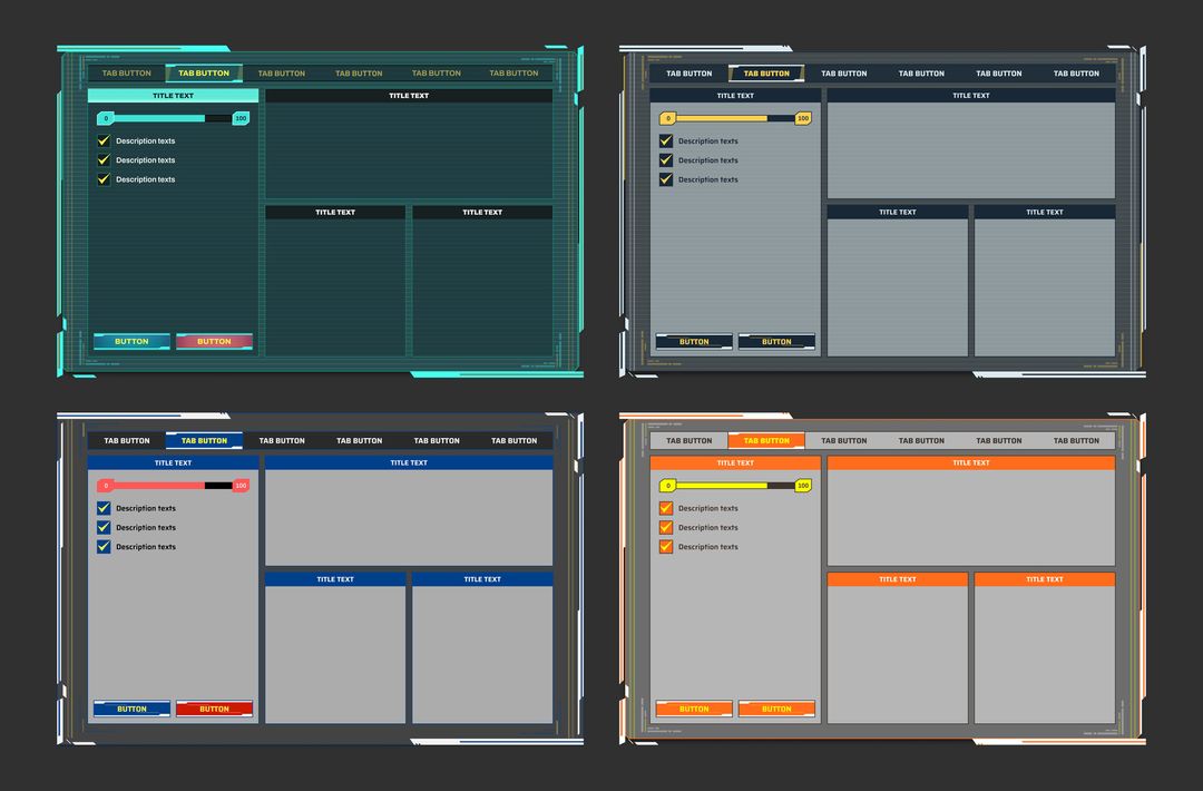 UI style explorations of popup