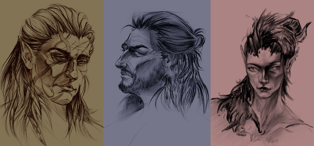 Baldurs Gate 3 sketches