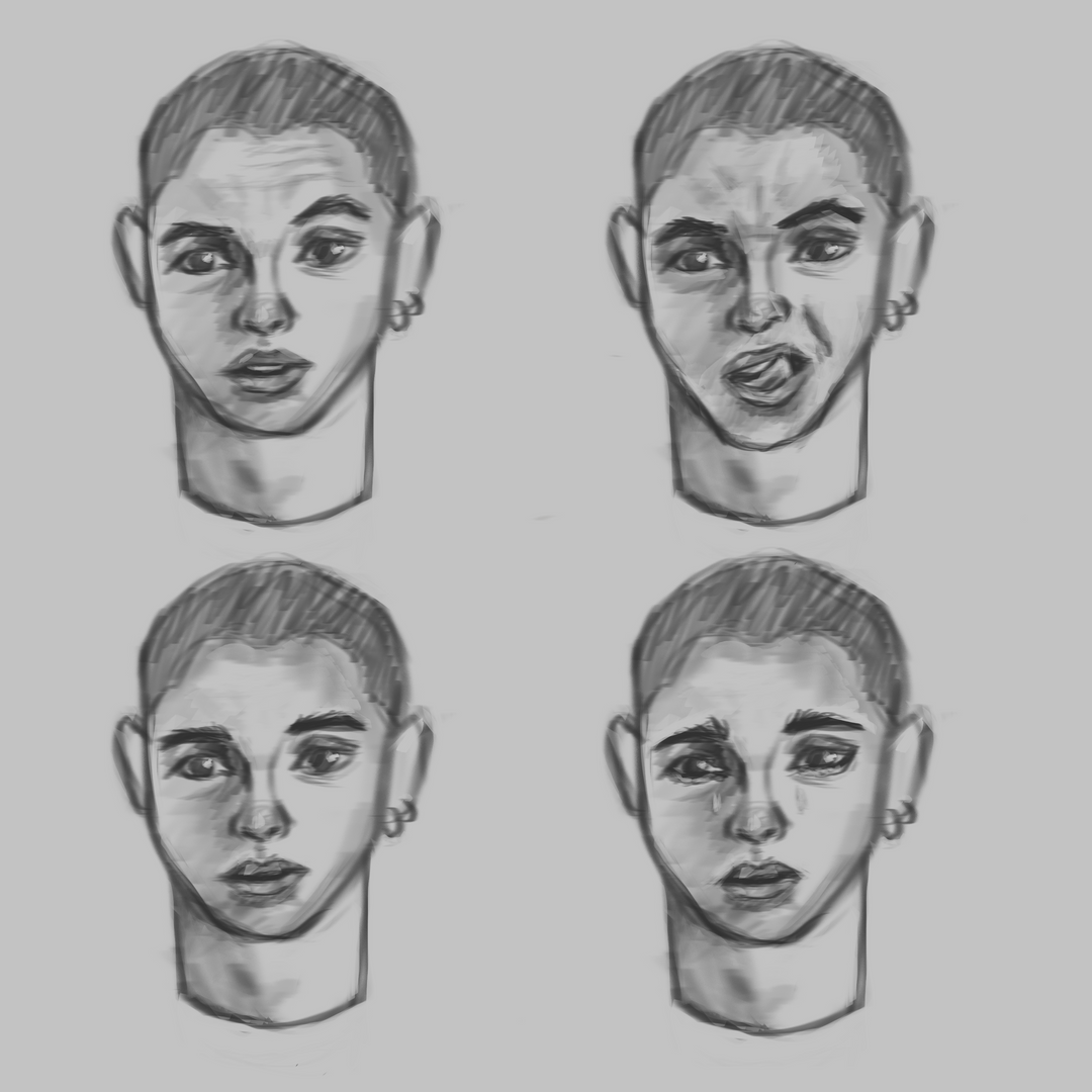 Sketches of emotions by Diana L.