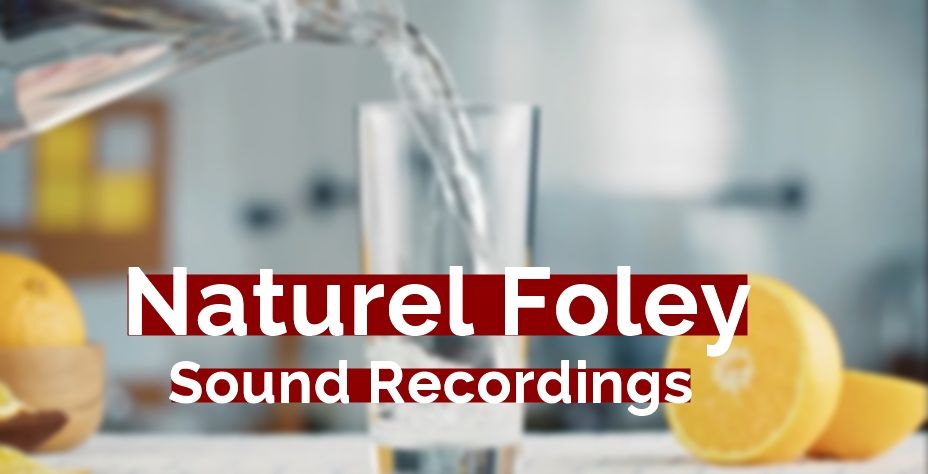 Water pouring sound into a glass