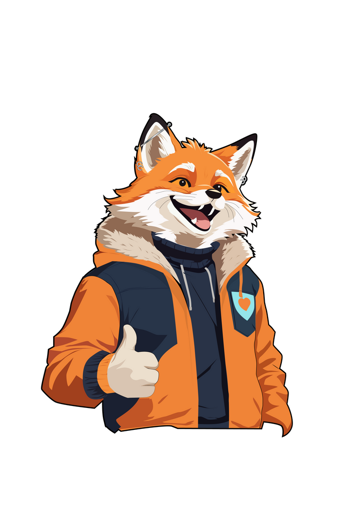Orange Fox Furry Art by Aznik O.