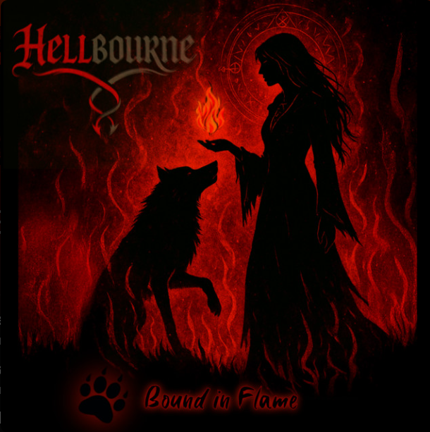Hellbourne – Bound in Flame (Album Cover Design) by Kay N.