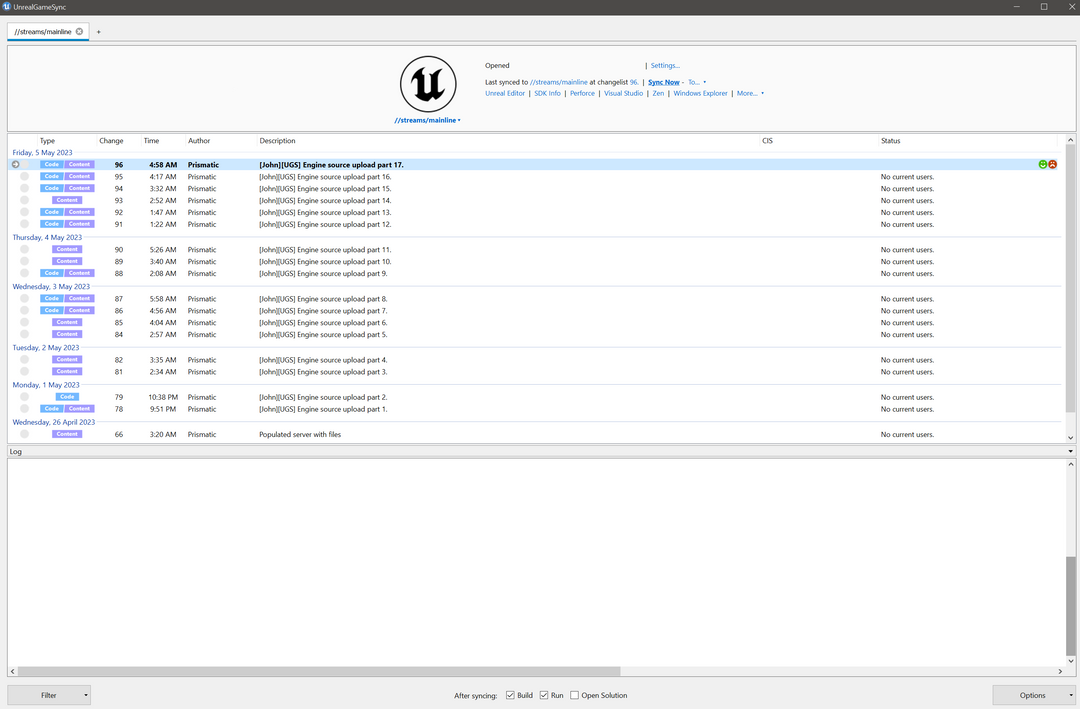 Perforce and Unreal Game Sync Setup