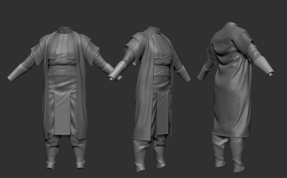 Outfit design and sculpt