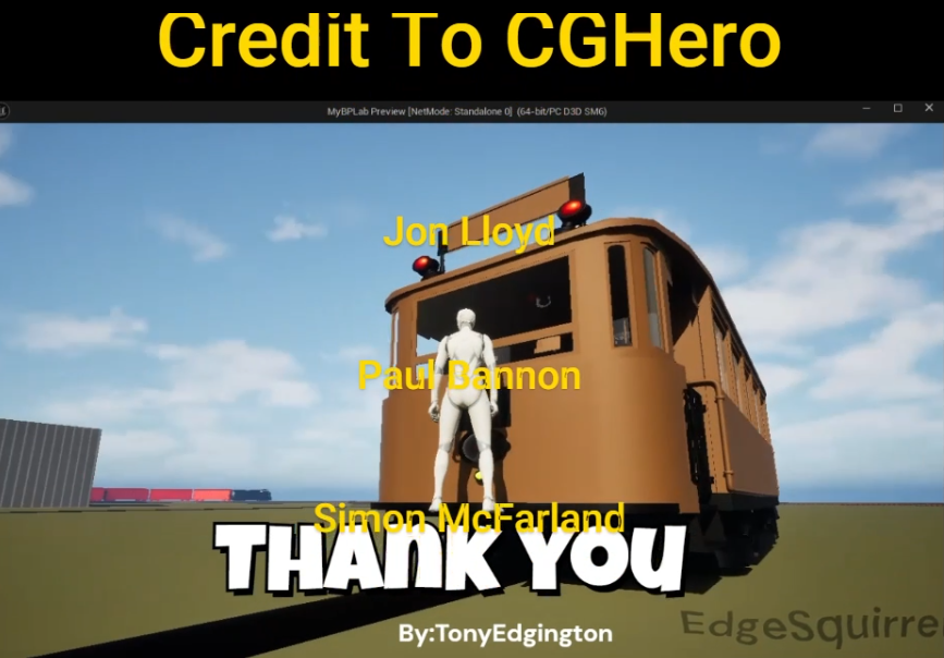 CGHERO PROJECT TRAIN/TRAM SYSTEM FOR FAB MARKETPLACE