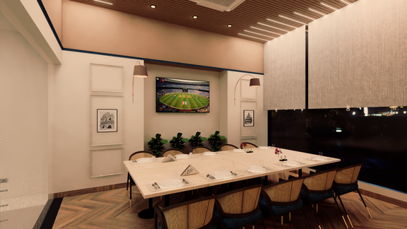 Private Dining Room – Elegant Restaurant Visualization