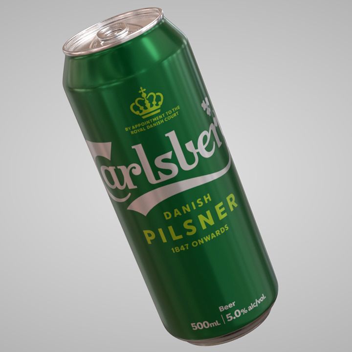Carlsberg Beer Can Render