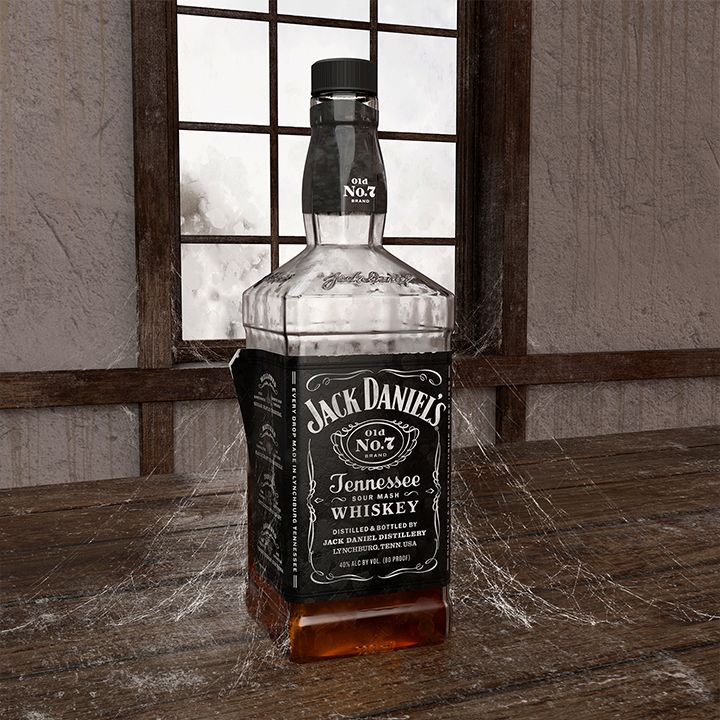 Jack Daniels Bottle Render