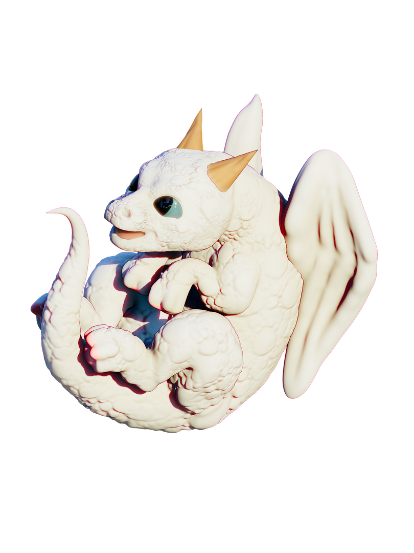 Baby White Dragon (Decorative)