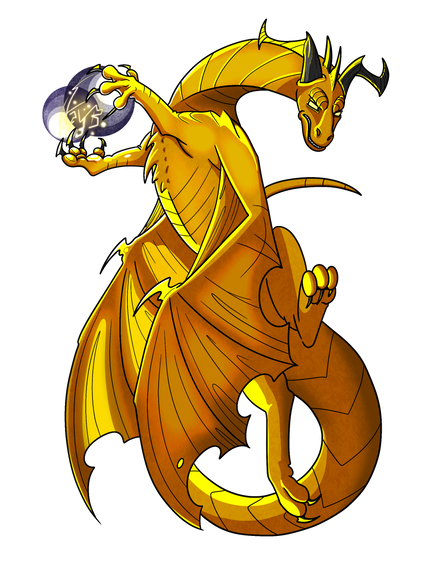 Stylised Electric Dragon Art