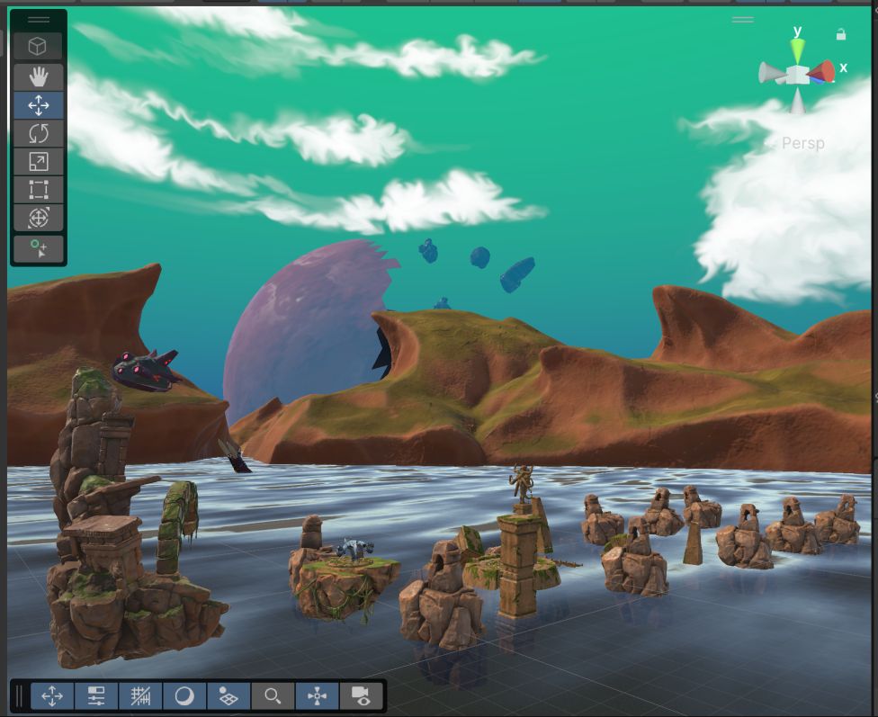 3D World Building Alien World