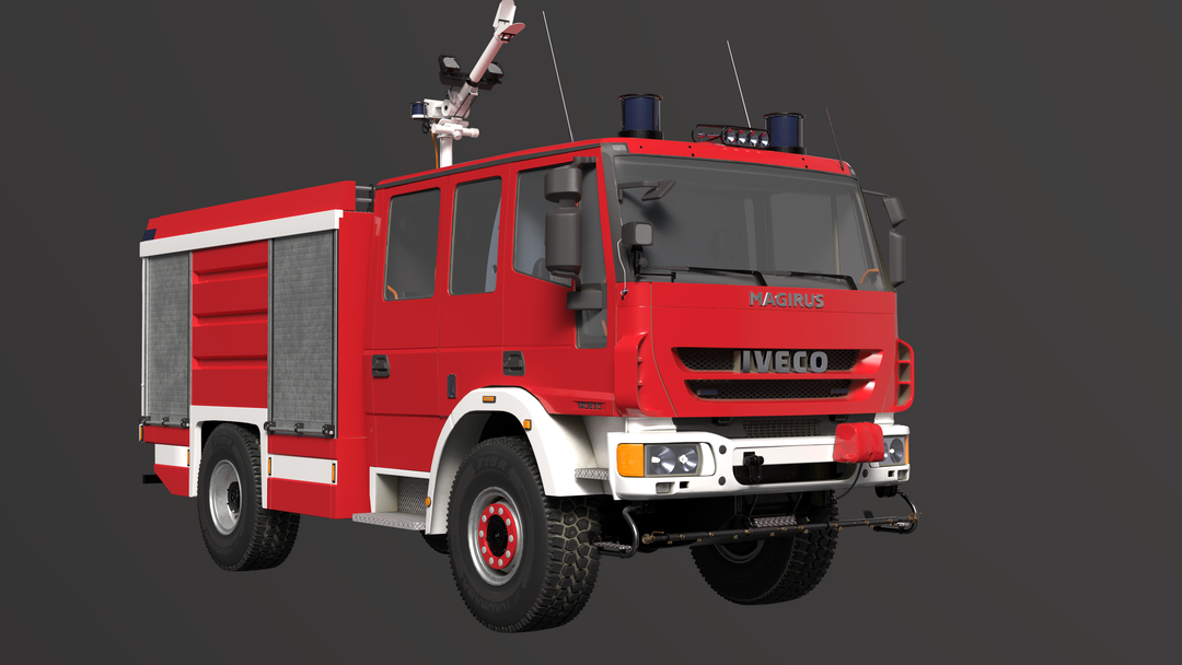 my 3d model fire truck Iveco Magirus