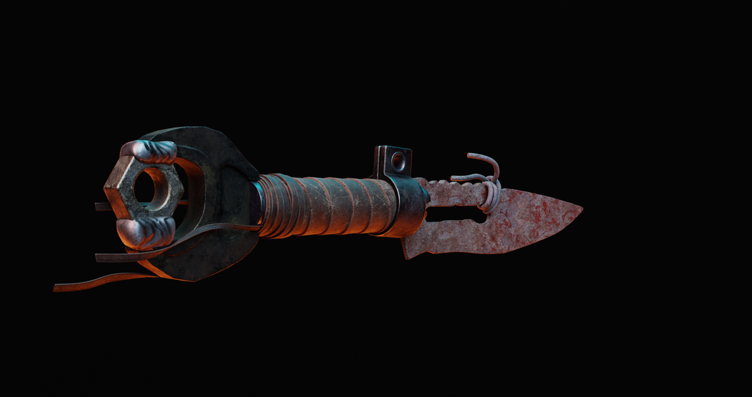 Post-Apocalyptic Combat Knife – Realistic 3D Model