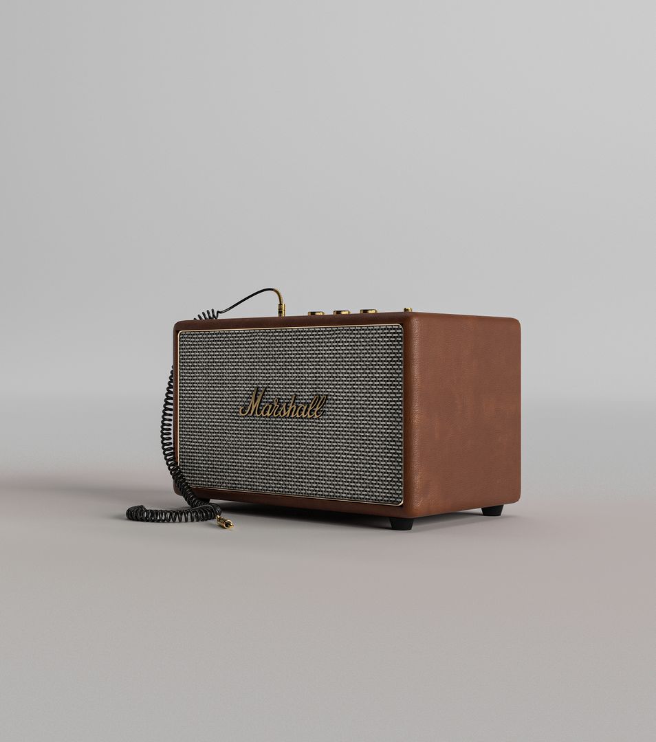 Luxury Audio Speaker – Hyper-Realistic 3D Product Visualization
