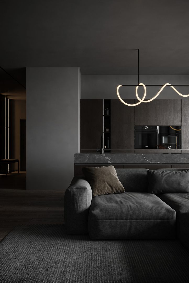 BLACK INTERIOR | 3D interior rendering | Animation
