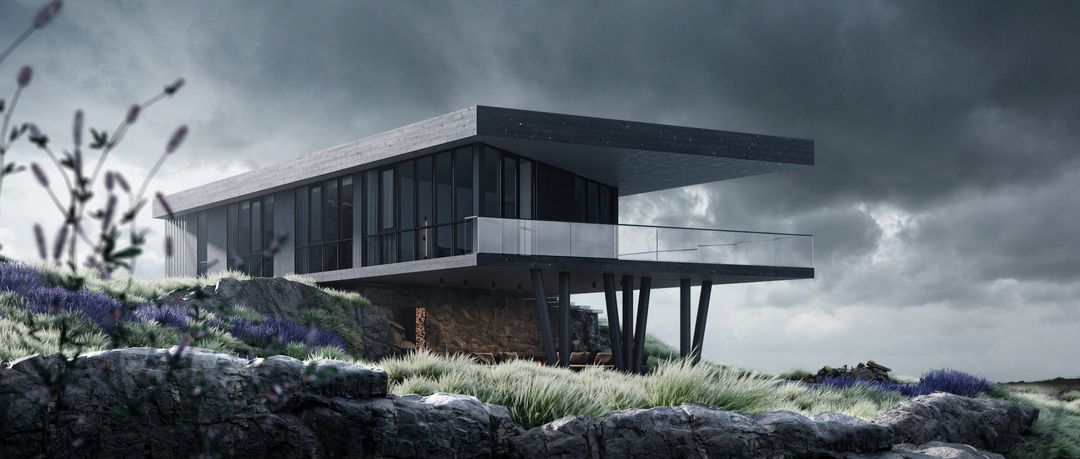 BLACK SHIP | 3D architectural rendering | Exterior Rendering