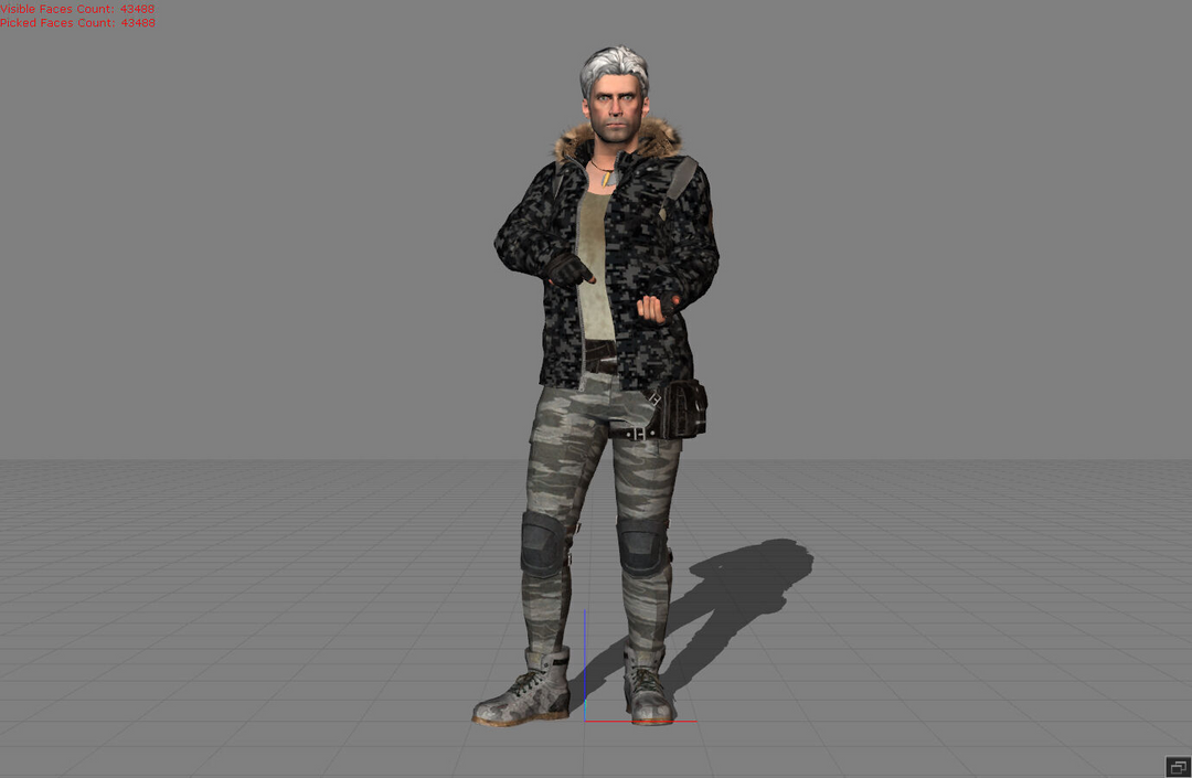 Male character render