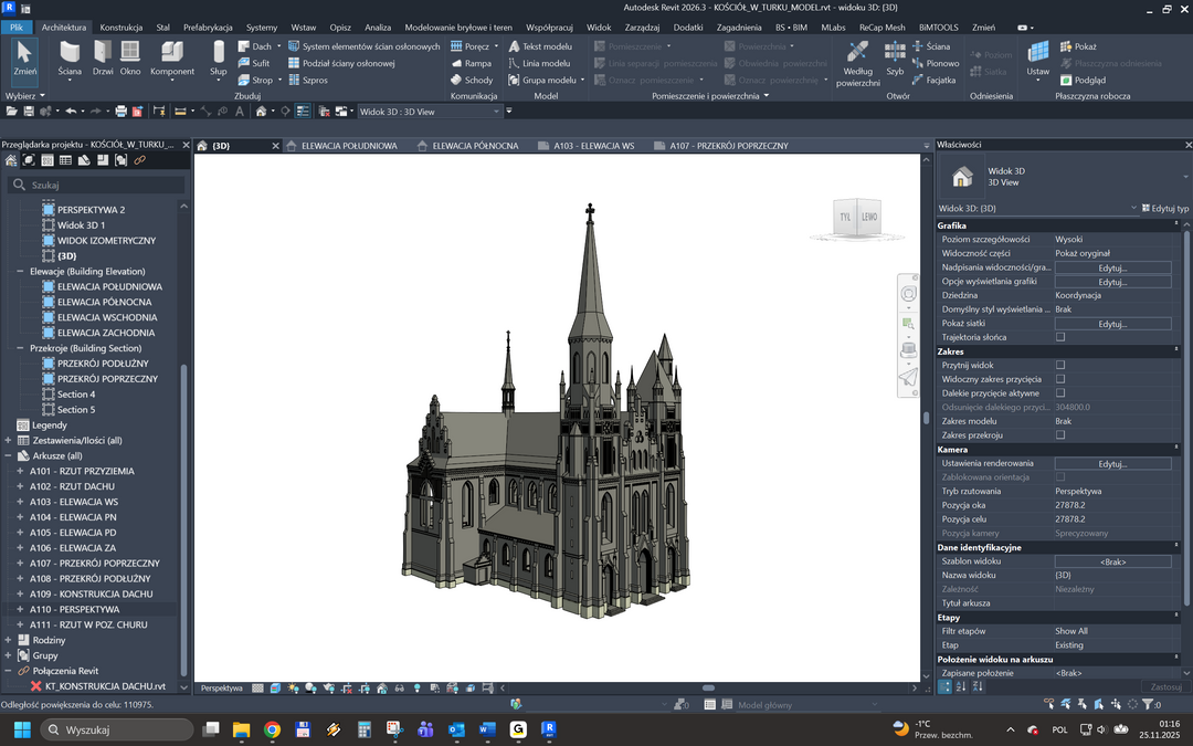 Medieval church in Toruń, Poland