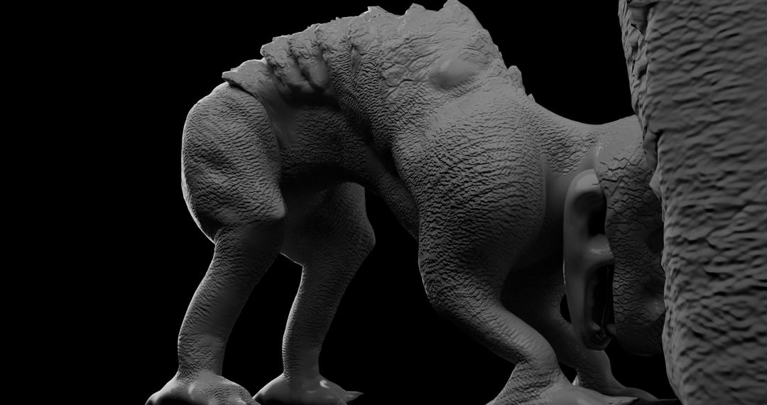 Creature Sculpt Practice by Nathan D.