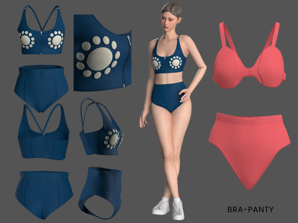 Bra-Panty and Swimwear Design by Md B.