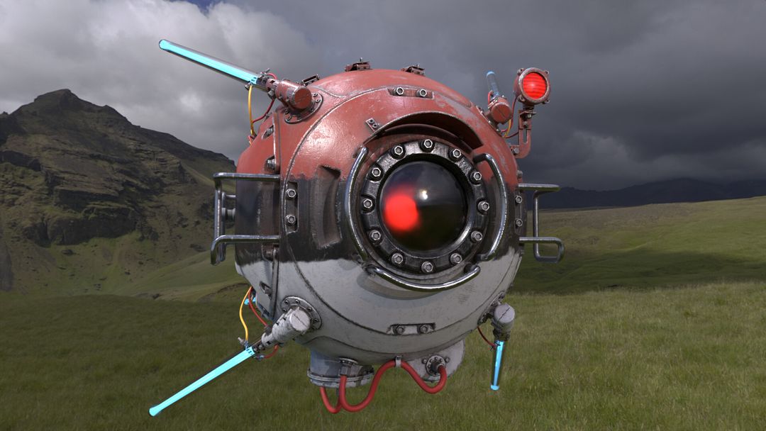 Poke Drone - Texturing
