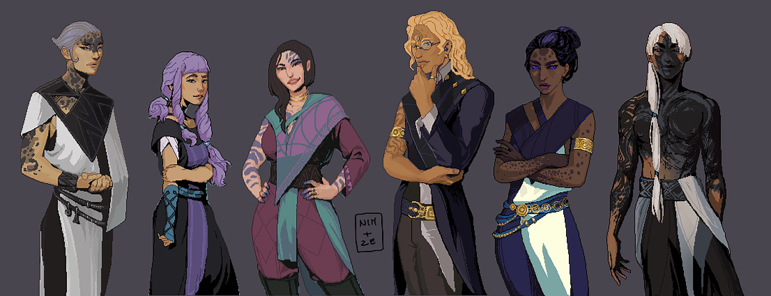 Pixel Art Character Concepts and Sprite Illustration