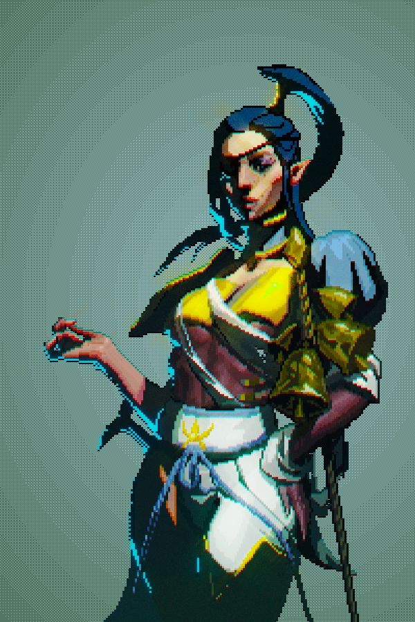 HD Pixel Art Portrait