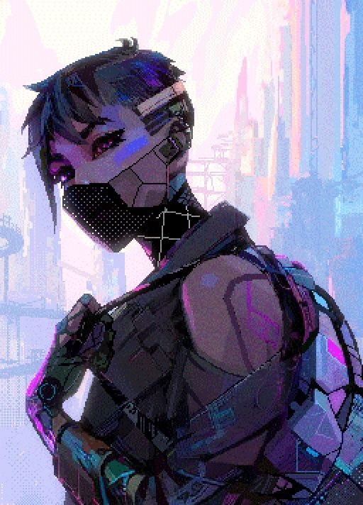 Hd Pixel Art Animated Portrait - Blake