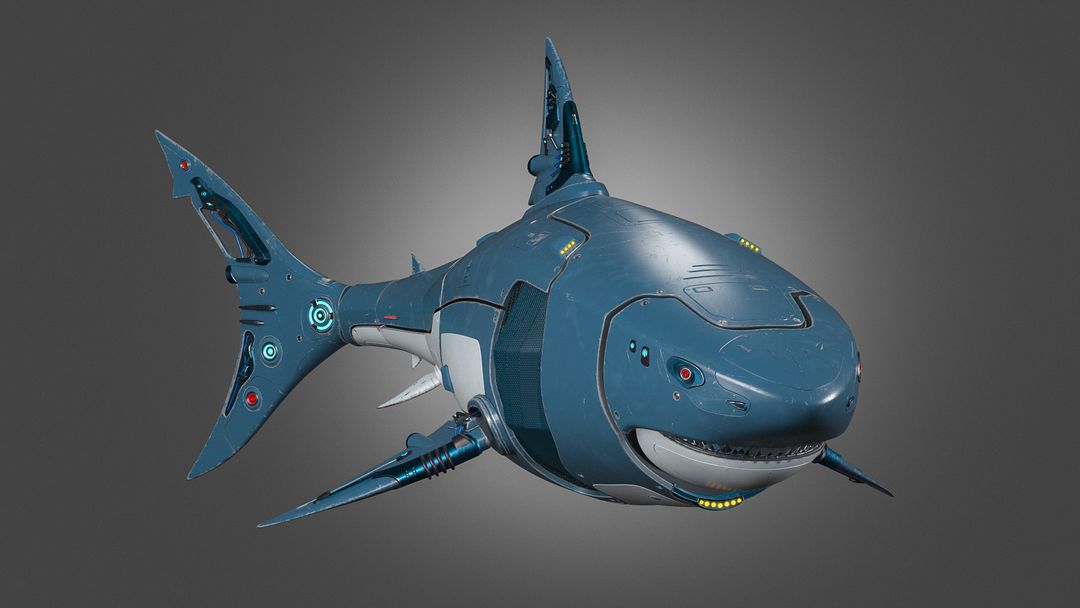 Shark Robot — Concept / Subdivision Model