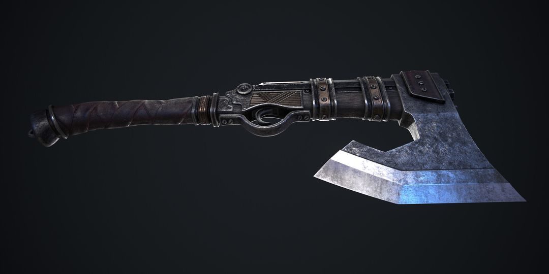 Axe-gun