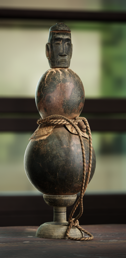 African Tribal Medicine Container