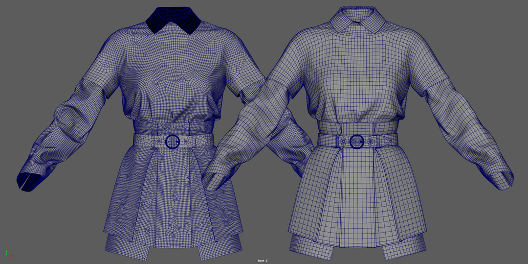 Clothing retopology