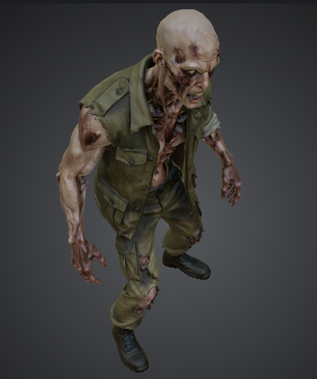Infected Outbreak Survivor – Cinematic Realistic Zombie Character