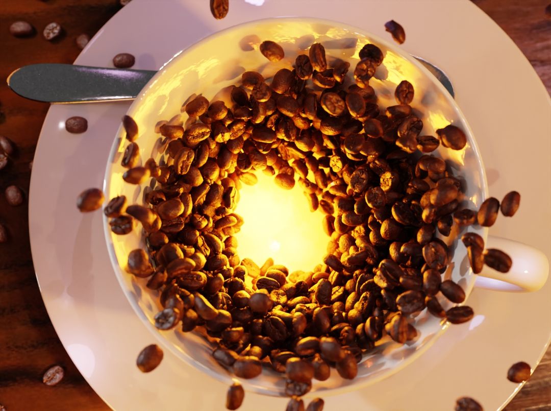 3D product animation video - Coffee