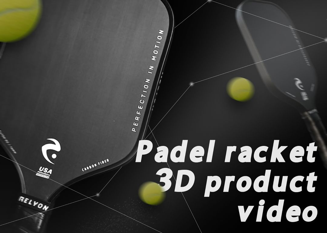 Stunning 3d product video - padel racket