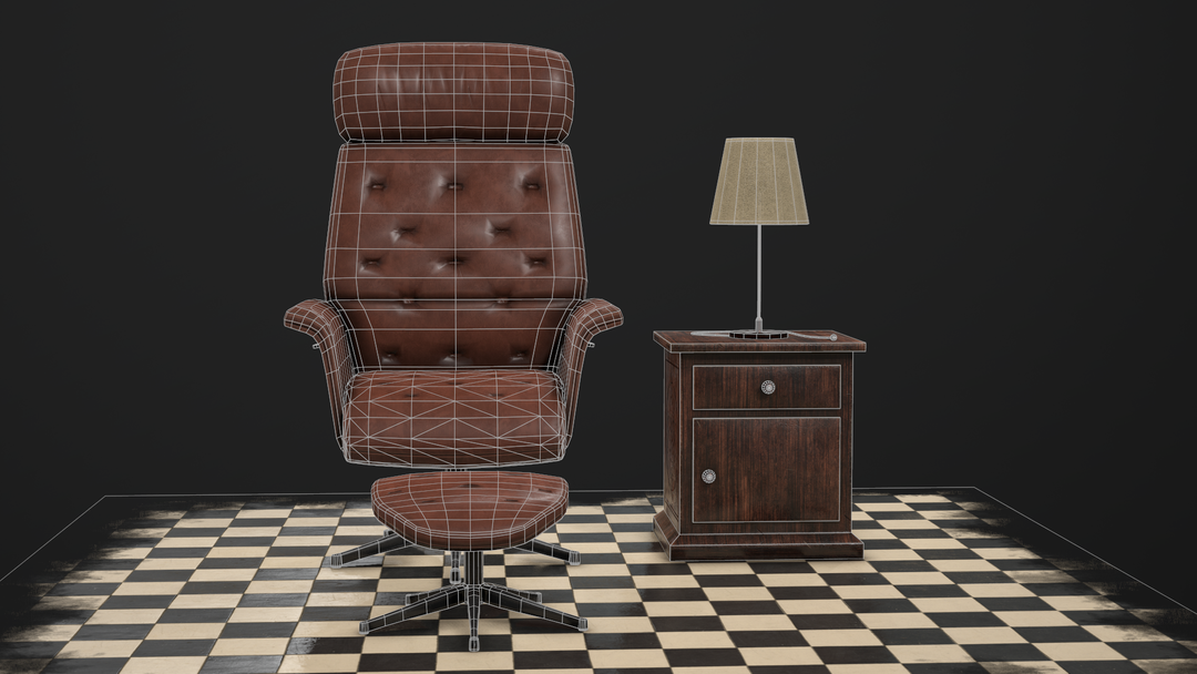 Armchair and Side Table