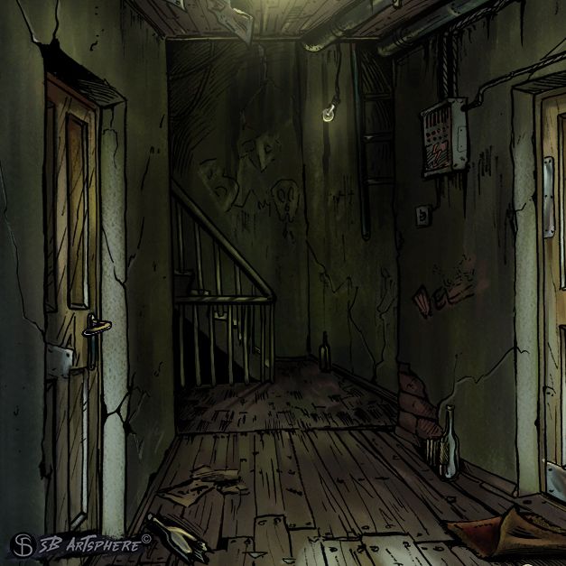 Nick Chase: A Detective Story - Rooms | 2D Environment Concept Art